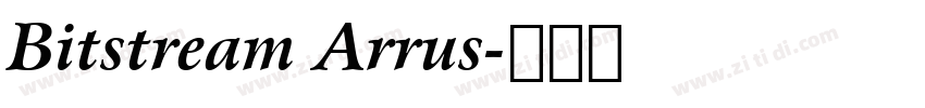 Bitstream Arrus字体转换